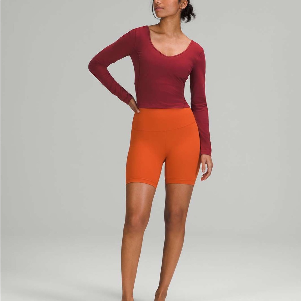 NWT Lululemon Align Long Sleeve Shirt Mulled Wine size 6 MLWI - Picture 4 of 7